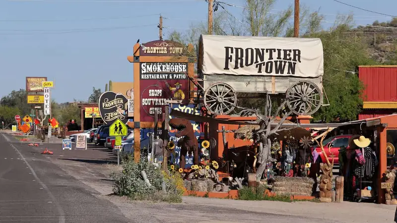Frontier Town shops in Cave Creek, Arizona