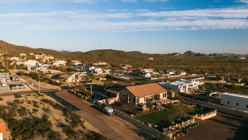 Homes and hills in Deer Valley, North Phoenix